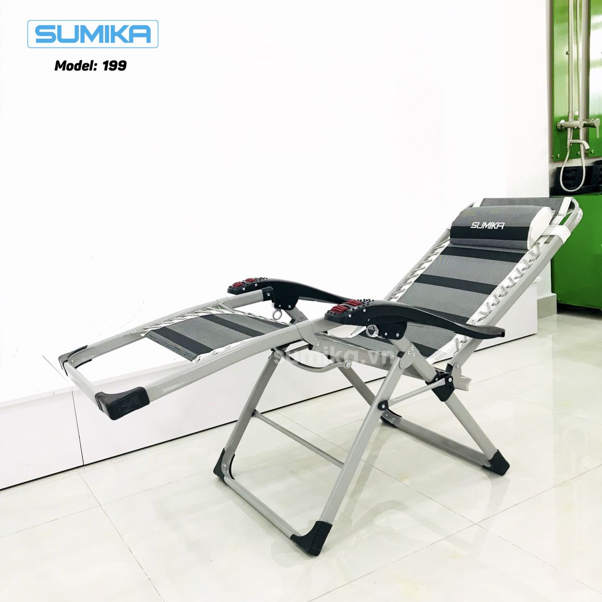 Ghế xếp thư giãn với nhiều tư thế ngồi và ngả lưng khác nhau