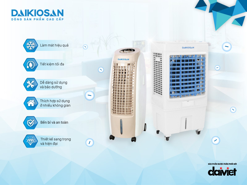 ưu điểm của máy làm mát daikiosan dka-02500b