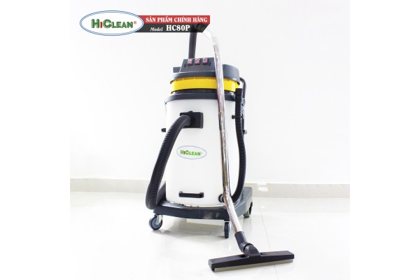Máy hút bụi công nghiệp HiClean HC80P - thùng nhựa